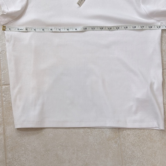 MADEWELL Babydoll ribbed NWT raglan sleeve tee size XL - Picture 6 of 8